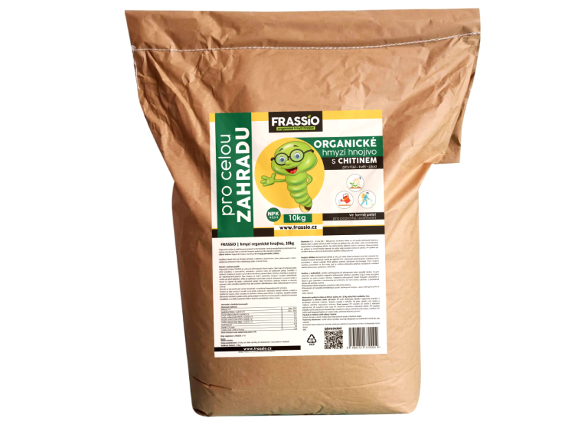 Organické hmyzí NPK hnojivo FRASSiO s chitinem 10kg