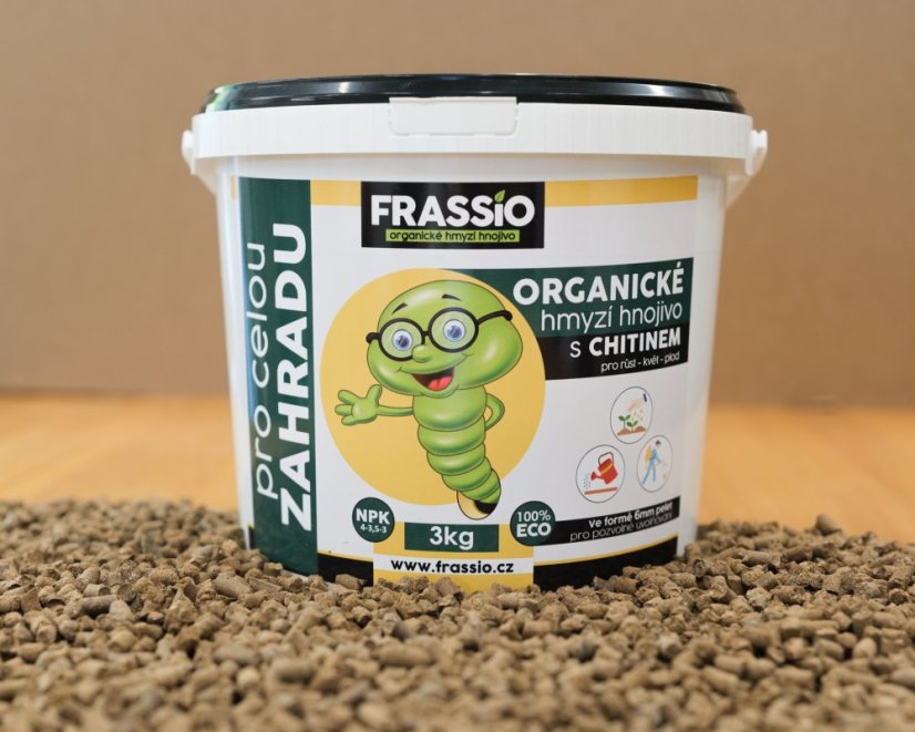 Organické hmyzí NPK hnojivo FRASSiO s chitinem 3kg